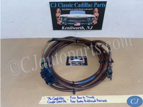OEM 1974 1975 1976 Cadillac Deville Fleetwood Calais FUSE BOX TO TRUNK REAR BODY BULKHEAD TAIL LIGHT WIRE HARNESS CONNECTOR #9640425